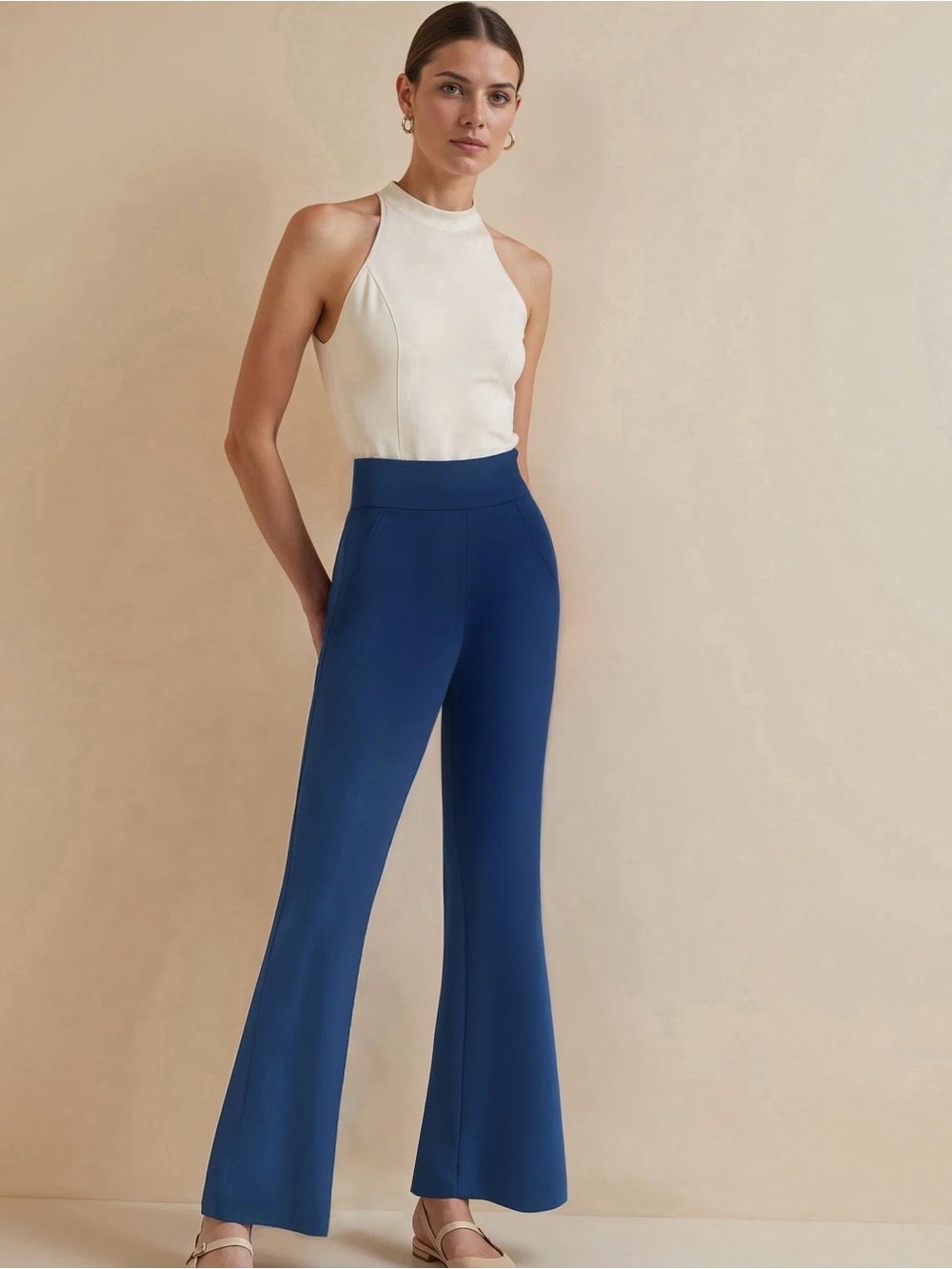 BLUE New York & Company Bootcut Ponte Pant - Petite - NEW!